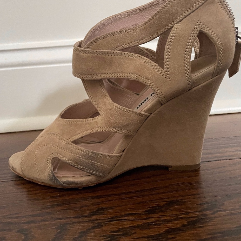 Miu Miu Wedge Sandals